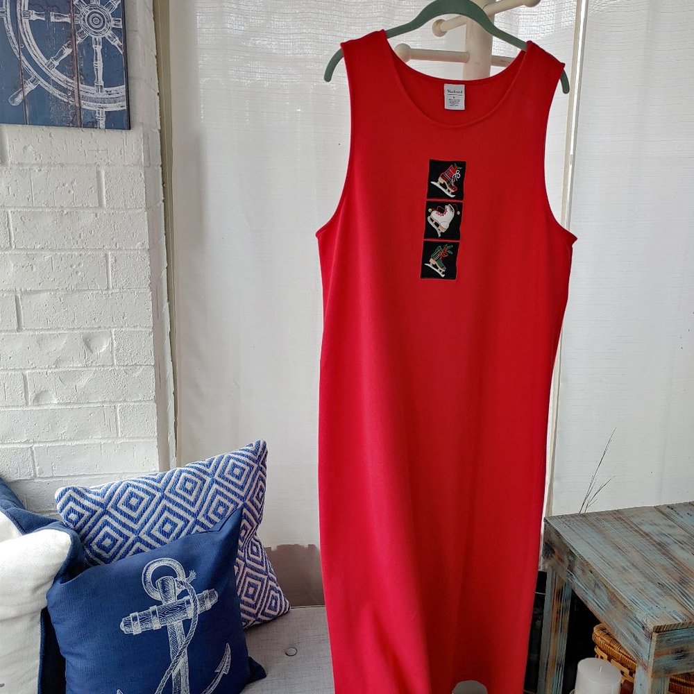 Westbound large red Christmas dress